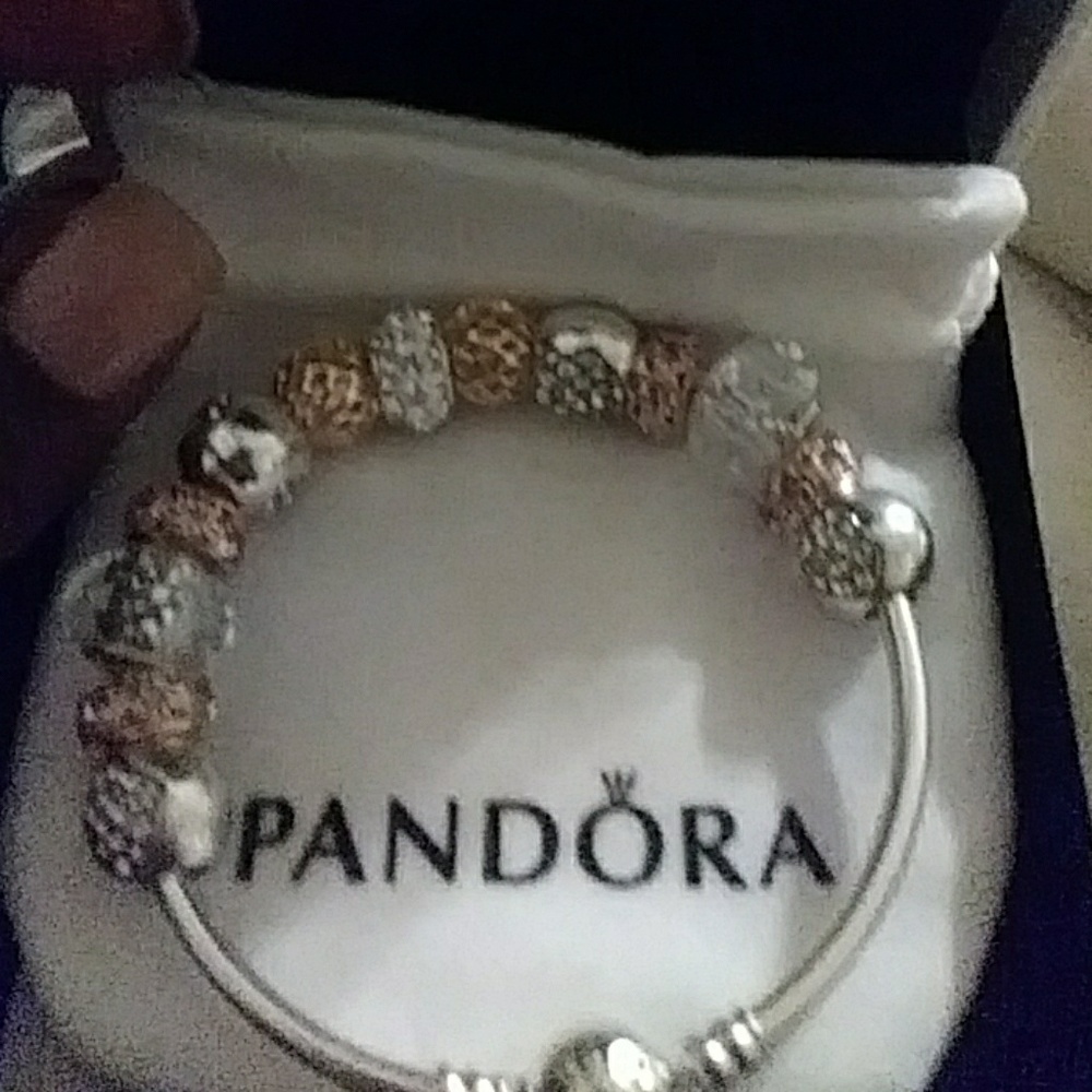 Pandora 19/7.5in bangle without charms
